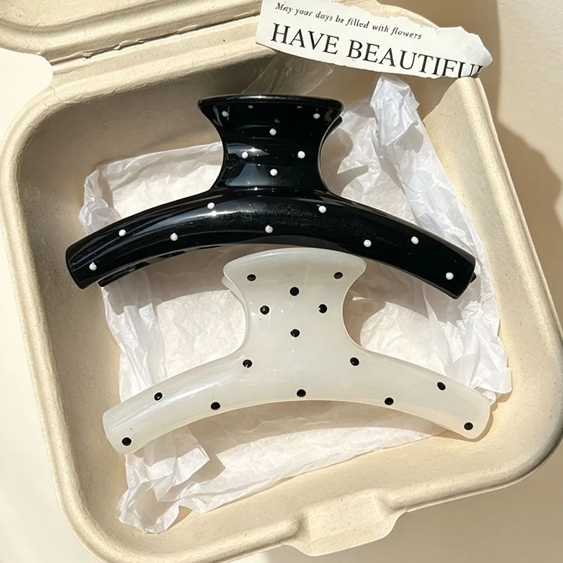 Retro Hawaii Unregelmäßige Strand-Haarklammer für Frauen, Trendige Blumen-Haarspange, Krabben-Haarspange für den Hinterkopf, Party-Haaraccessoires – Detail 7