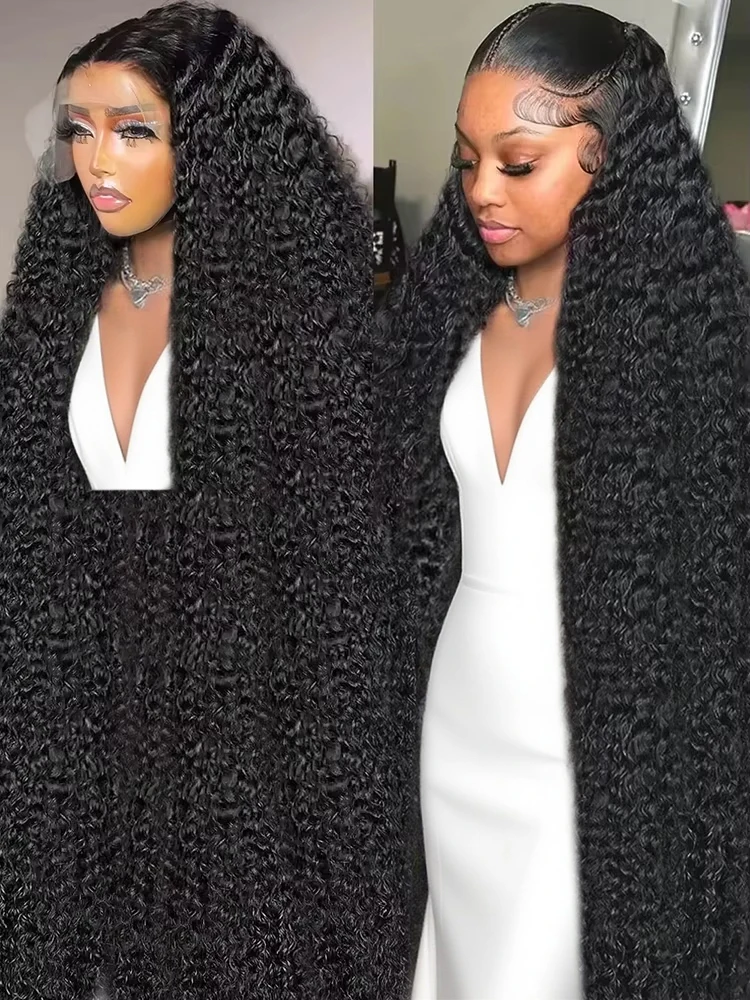 

Парики из натуральных волос на кружеве 40 46 дюймов 13x6 HD Глубокая волна Парик фронтальной части шнурка Готов к ношению 7x5 Бесклеевые парики из человеческих волос для женщин