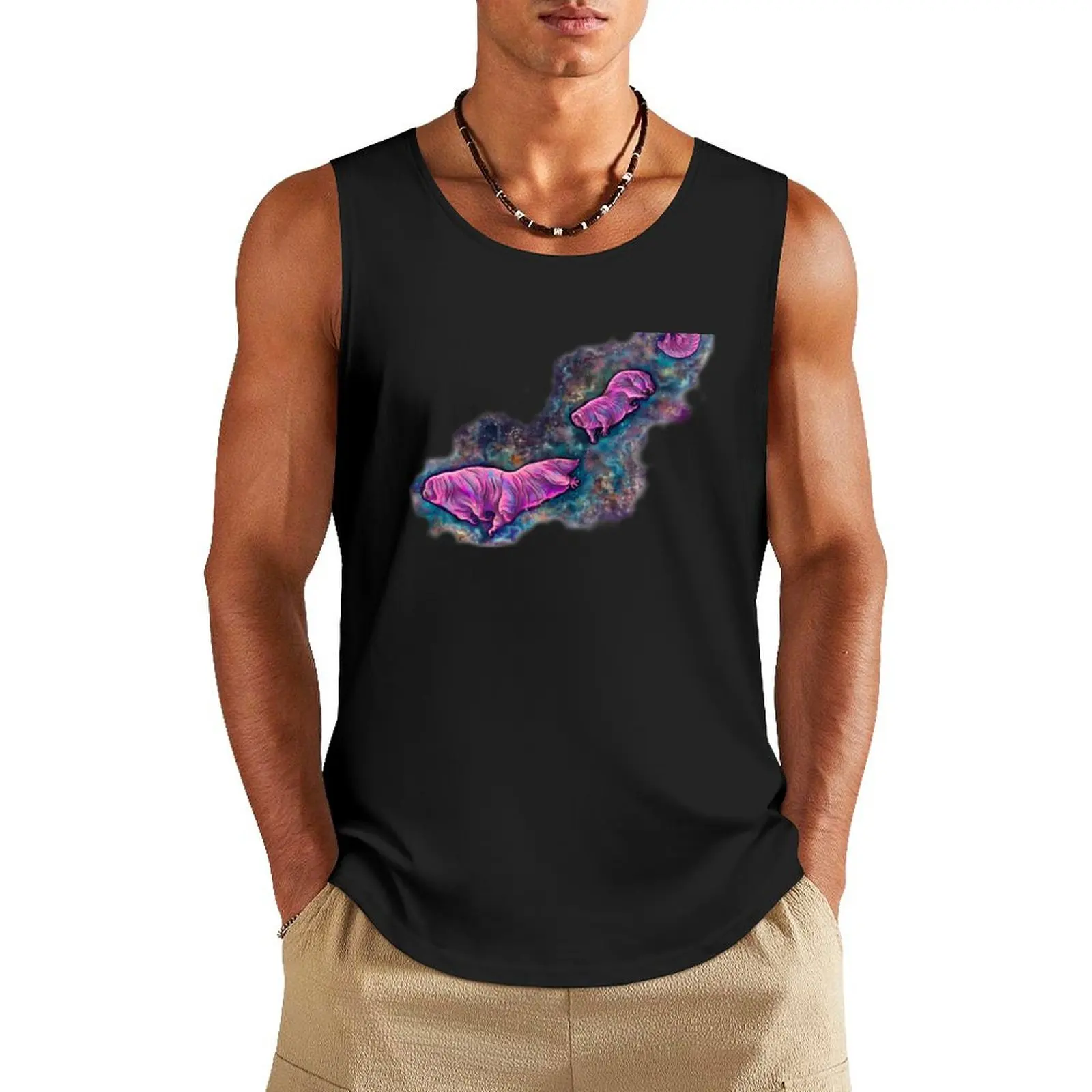 

Tardigrades in space Tank Top sleeveless Men's t-shirts Men sleeveless tee Vests