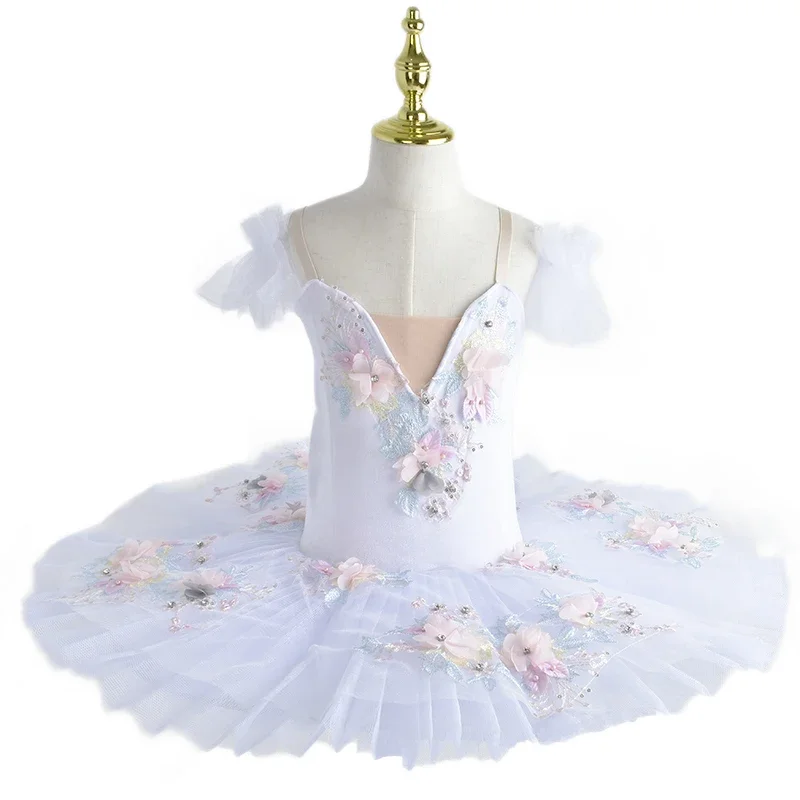 توتو الباليه للنساء والفتيات ، أزياء رقص بحيرة البجعة البيضاء ، رومانسية ومهنية ، فستان حفلة راقصة الباليه