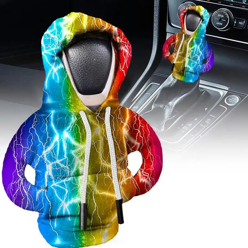 Car Gear Shift Lever Cover Gearshift Sweatshirt Gear Knob Sweater Hoodie Manual Handle Gear Cover Interior Decoration