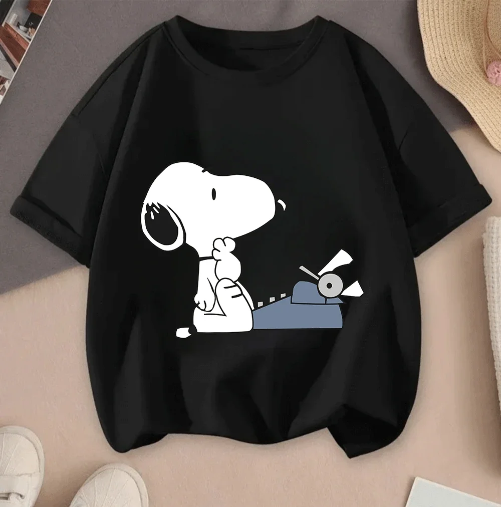 Camisetas Casuales de Manga Corta con Diseño Clásico de Snoopy en 2D, Verano 2026, Gran Venta