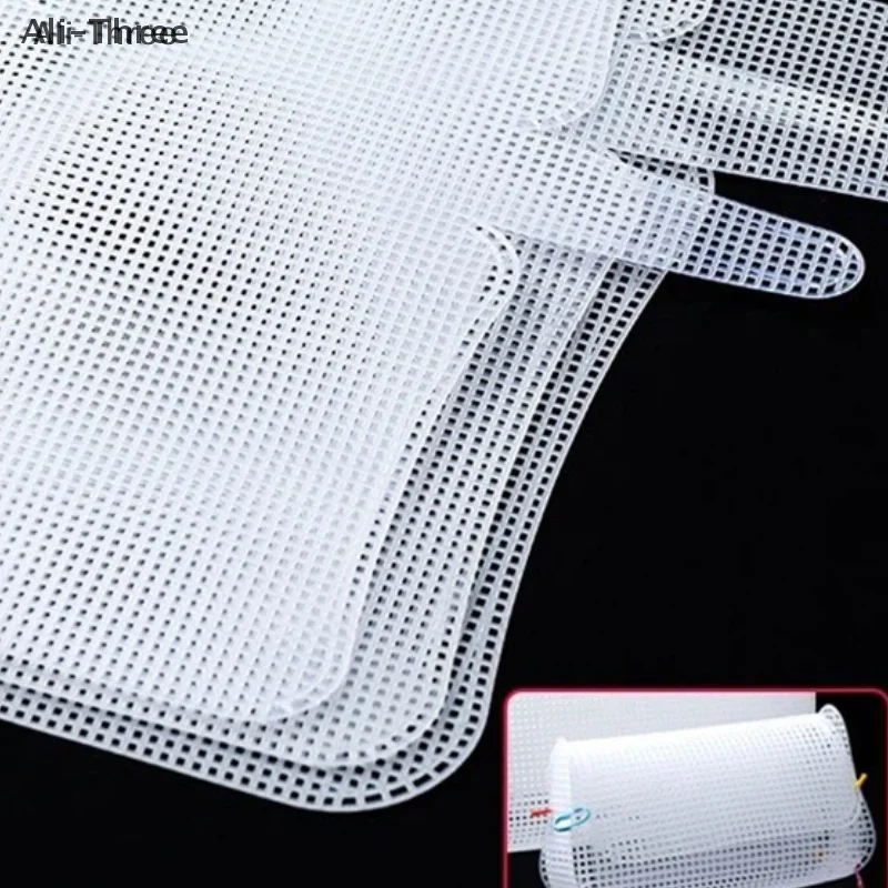 Auxiliary Weaving Plastic Mesh Kit Weaving Shoulder Bag Plastic Mesh Cloth Sewing Weaving Material For DIY Making Weaving Bag