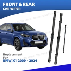 LHD Front Rear Windshield Wiper Blades For BMW X1 E84 F48 U11 2009 - 2024 Windscreen Window Accessories 2012 2015 2018 2020 2023