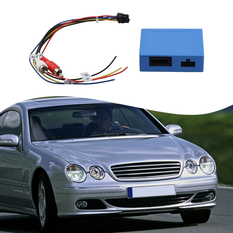 Car D2B Digital Data Fiber Optic Decoder Car Radio Adapter For Mercedes Benz ML S/CL SL ECS CLK E Class