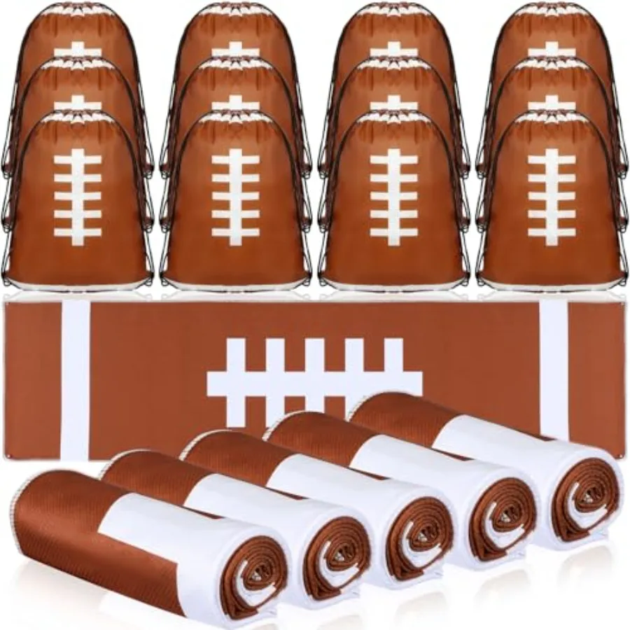 

24 Pcs Team Gifts, Including 12 Cooling Towels, 12 Drawstring Backpack Sports Party Favor for Teens Players Athletes Gifts Spor