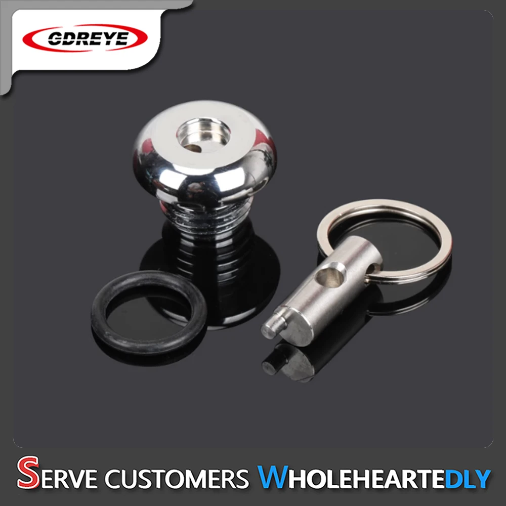 For LONCIN VOGE 525DS 2022-2024 Motorcycle VOGE 525DS Engine Oil Filler Cap Screw Cover Plug Bolt Protection With Key