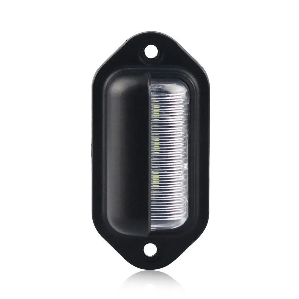 1/2/3/5PCS 6 LED Car License Number Plate Light For SUV Truck Trailer Van Tag Step Lamp White Bulbs Car License Plate Lights
