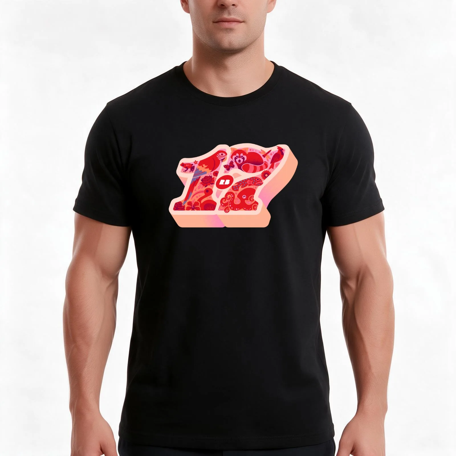 Redbubble 17th Birthday Artwork T-Shirt, Summer Casual Cotton Tee, Oversized Streetwear Tops, Vintage Graphic Print, 100% Cotton