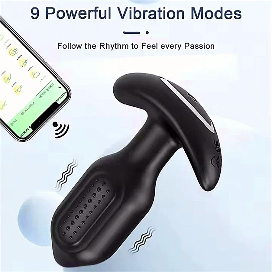 Vibrator Butt Plug Prostata-massagegerät Anal Plug Vibrator Masturbator Erwachsene Sex Spielzeug Für Frauen Männer APP Drahtlose Steuerung Anal