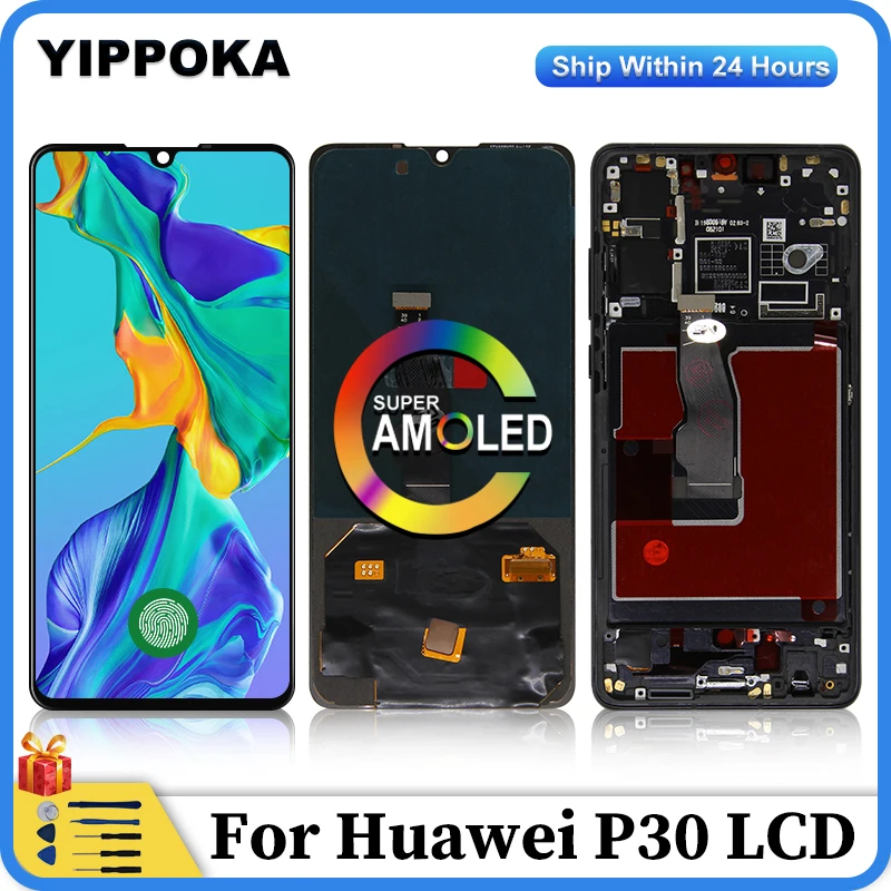 

Top 6.1" Original For Huawei P30 LCD Display ELE-L29 ELE-L09 LCD Touch Screen Digitizer Assembly For Huawei P30 Screen