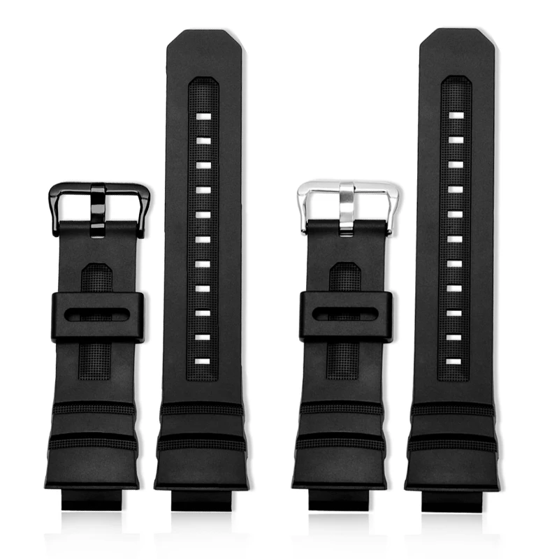 16mm Silicone Resin Watch Band For Casio G-shock Aw-591/590/5230/282b Awg-m100/101G-7700/7710 Hand Bracelet Strap