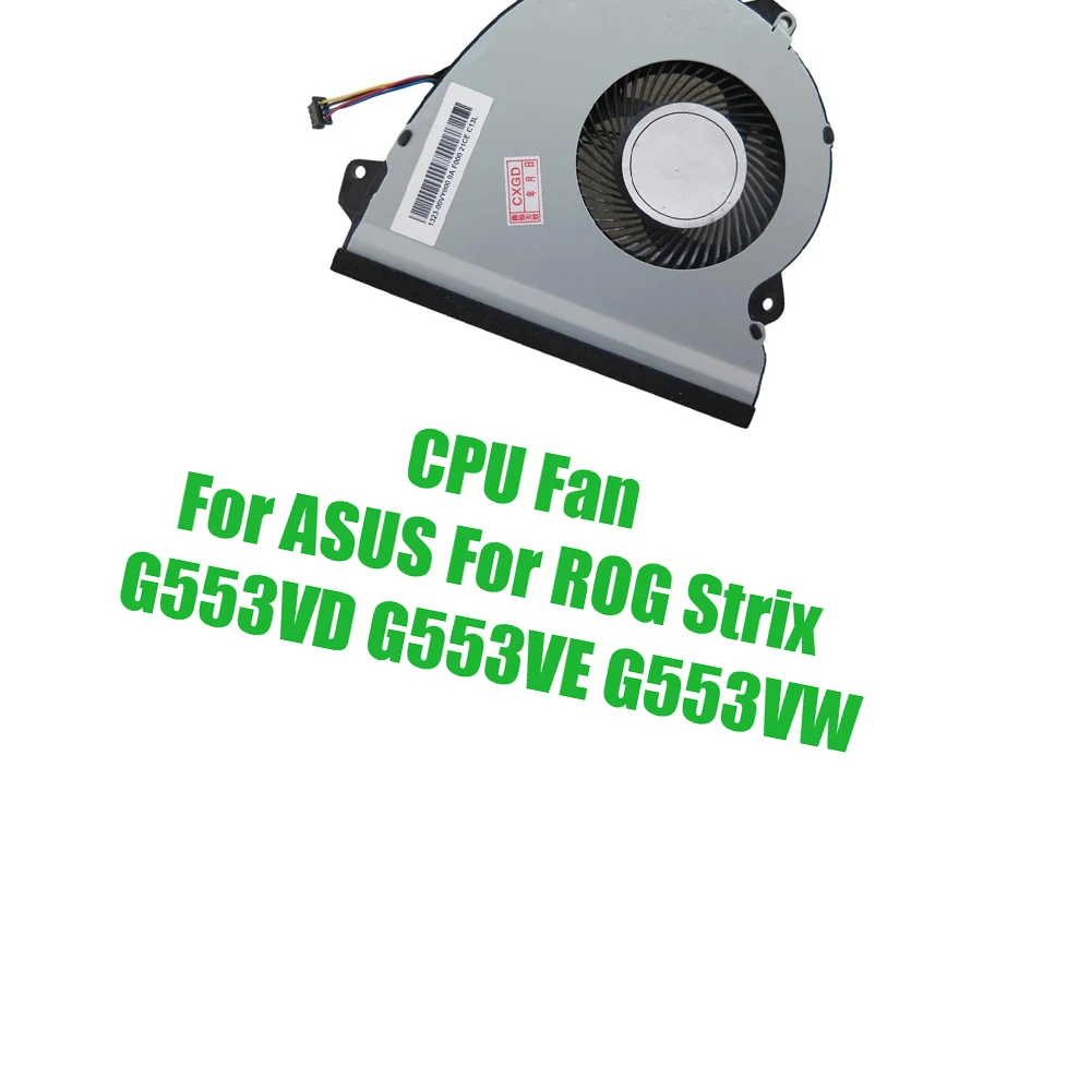 For ASUS For ROG Strix G553VD G553VE G553VW DC5V 0.5A Replacement Laptop CPU Fan