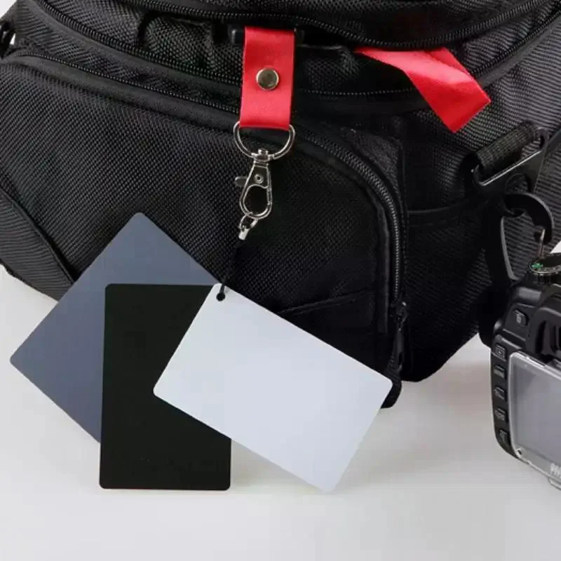 

Карманные цифровые белые, черные, серые балансировочные карты 3 в 1, 18-серая карта с шейным ремешком для цифровой фотографии, цвет экспозиции