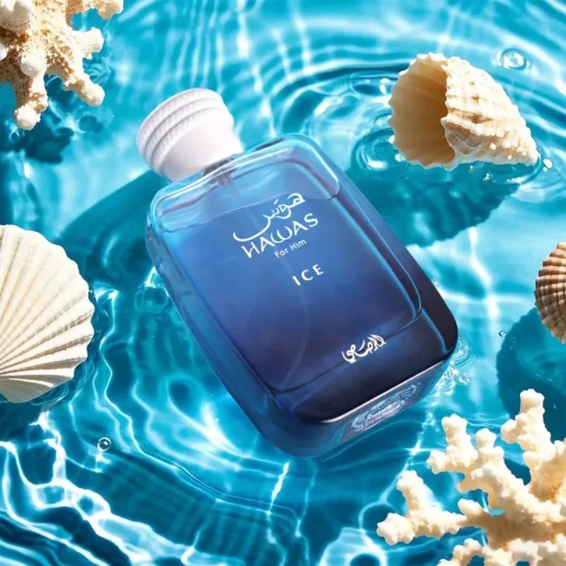 100 مل العطور العربية الأصلية RASASI Hawas Ice Eau de Parfum Spray جودة عالية عطر عطري يدوم طويلاً كولونيا ماكياج الحاضر