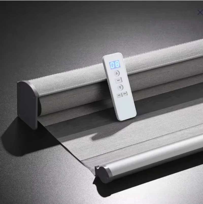 

ZSTARR Factory Supplier Modern Smart Wireless Electric Remote Control French Curtains Prayer Room Roller Blinds
