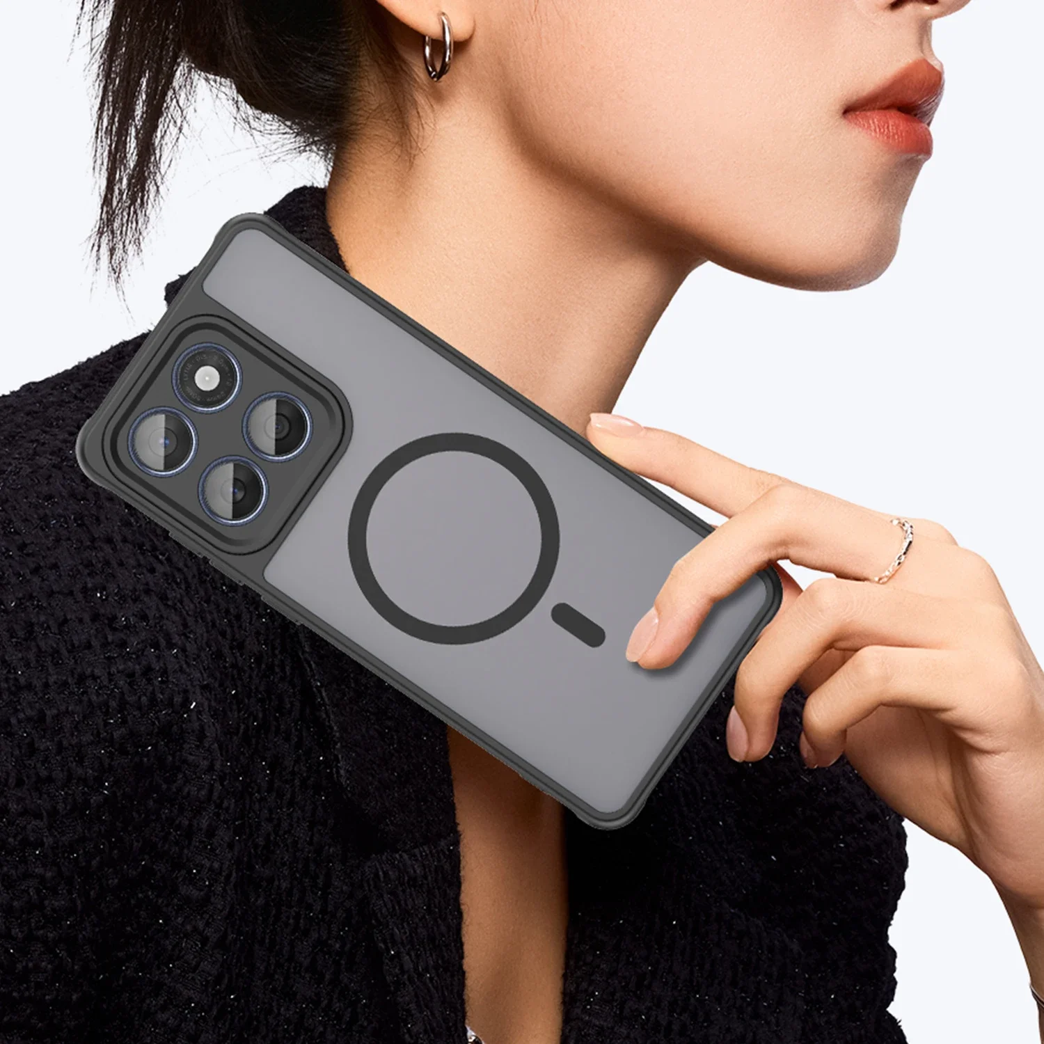 Горячий чехол для Motorola Edge 60 Fusion Magsafe, чехол для Moto Edge 60 Pro, матовый прозрачный магнитный противоударный чехол с беспроводной зарядкой