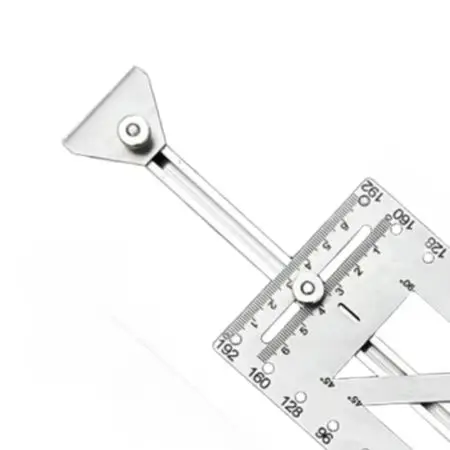 Aluminum Cabinet Handle Drilling Template 6 Spacing Hole Positioning Fixture Jig For Woodworking Door Installation Tool