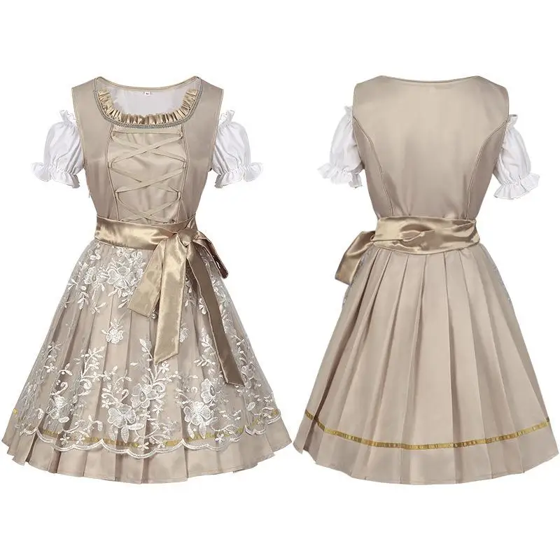 

Карнавальный наряд на немецкую пивную тематику, кодовая женская одежда, этнический сценический костюм, традиционный ханьфу, весна 2024, новое поступление