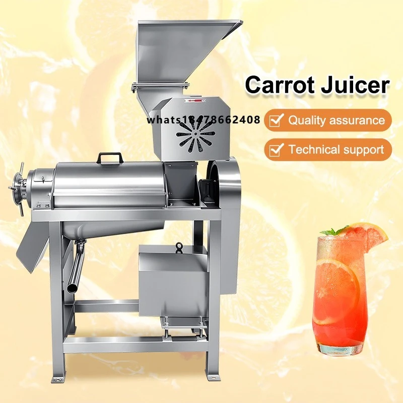 100~500KG /H Capacity Vegetable Screw Crushed Juice Making Machine/ Industrial Spiral Crushed Fruit Juicer for Complete Fruit