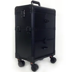 Aluminum Alloy Multi-functional Box Professional Nail Care Case, Cosmetic Case, Embroiderer's Trolley Tool Box