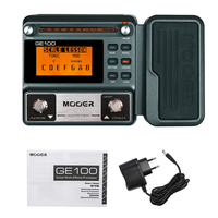 MOOER GE100 Guitar Pedal Effect Multi-effects Processor Pedal with Loop Recording Max Time 180s 8 Effect Modules 40 Drum Rhythms