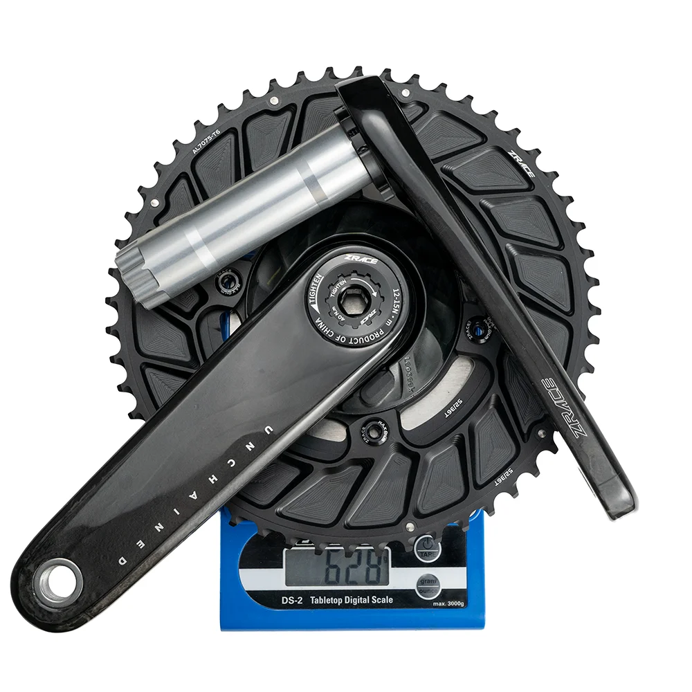 Kliky ZRACE UNCHAINED PRO Power Meter, Super Light, Carbon Fiber, Race Grade, Hollow Keelset