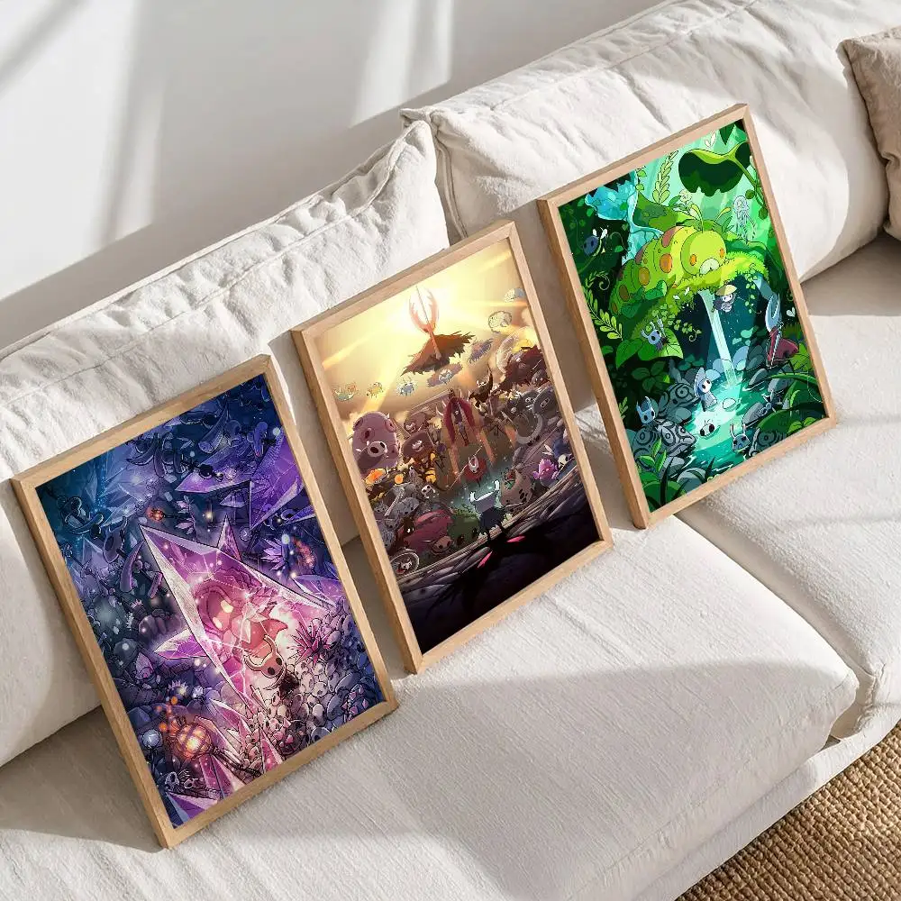 1pc Hot Popular Video Game Hollow Knight Poster High Quality Print Waterproof Wall Art Sticker For Bar Living Room Decor Gift