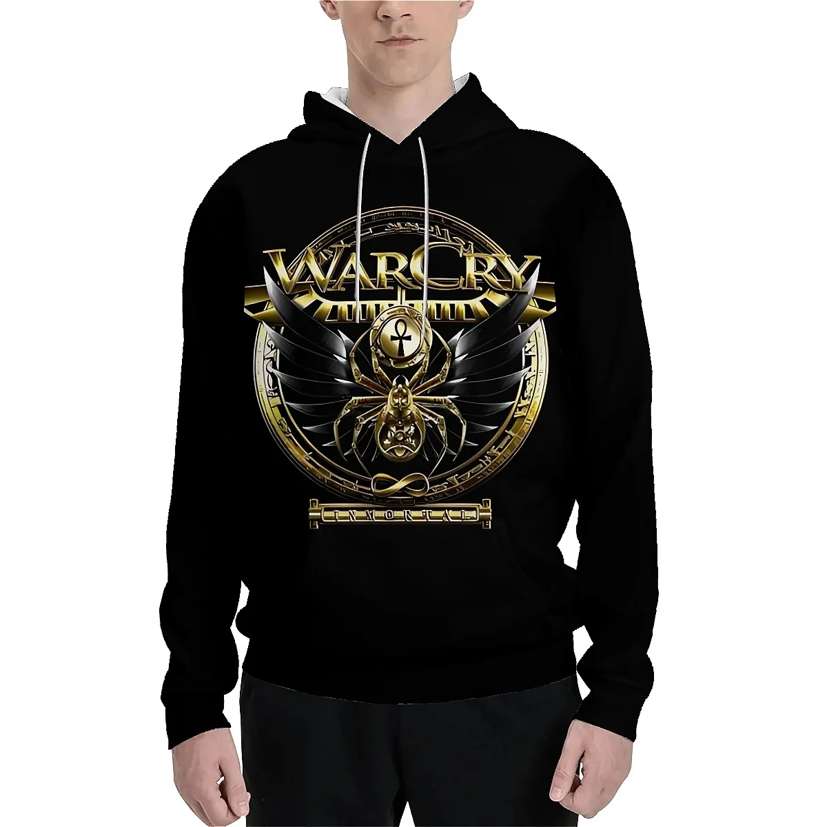 LIASOSO Warcry Rock Band Hoodie 3D Print Stylish Long Sleeve Sweatshirt for Men & Women Heavy Metal Harajuku Inspired Top