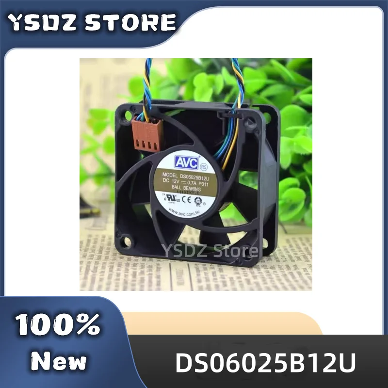 New Original DS06025B12U P011 60mm 6cm DC 12V 0.70A Pwm Server Inverter Cooling Fan 60X60X25mm CPU PC Cooler