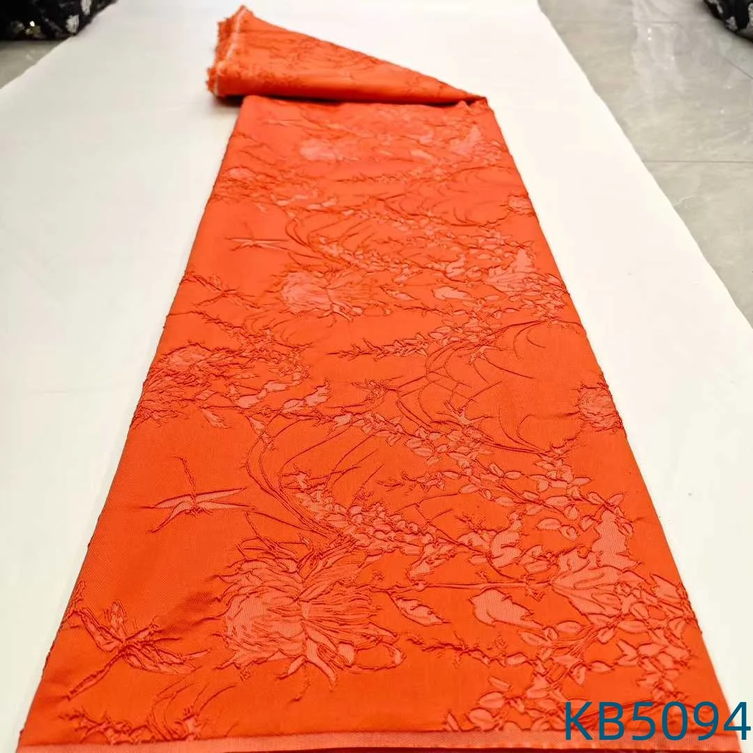 

Африканская белая парчовая кружевная ткань, нигерийский тюль, кружевная ткань, вышитая кружевная ткань, черная органза, жаккард для шитья KB5094