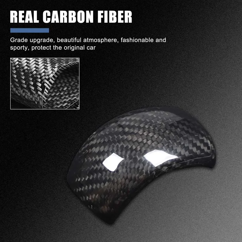 

For 2013-2018 Subaru Forester Real Carbon Fiber Car Gear Shift Head Decorative Cover Trim Sticker Interior Car Accessories