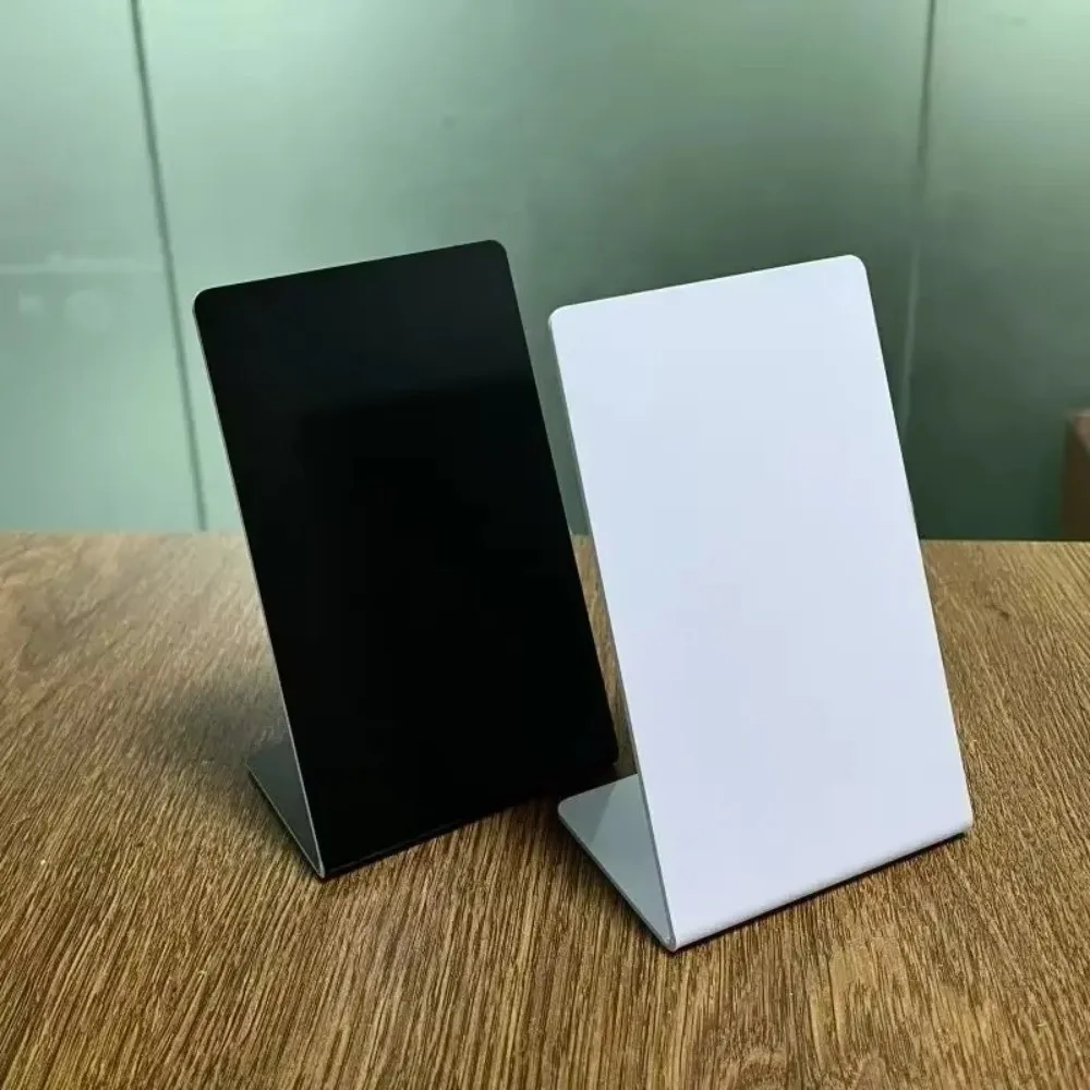 Programmable NFC Review Display Card Acrylic Tap to Open NFC Table Sign Battery Free Reusable NFC Counter Sign Business Feedback