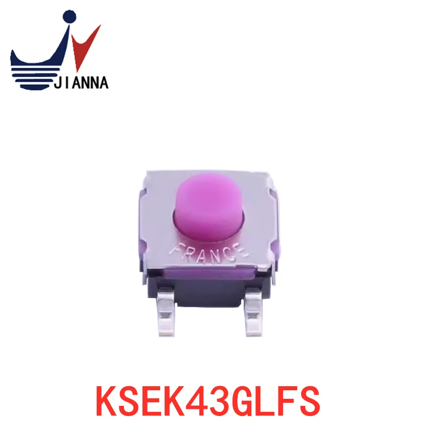 Original French C&K KSEK43GLFS waterproof and dustproof silicone touch switch 6*6*4.3 Inside 4-pin button