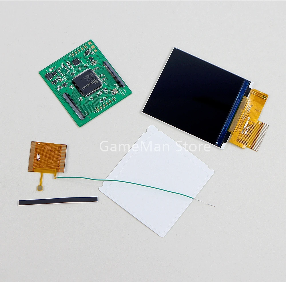 1 Juego de Kit de modificación de pantalla LCD GBP de 2,6 pulgadas, repuesto de alta luminosidad LCD, brillo ajustable, accesorios de 5 segmentos