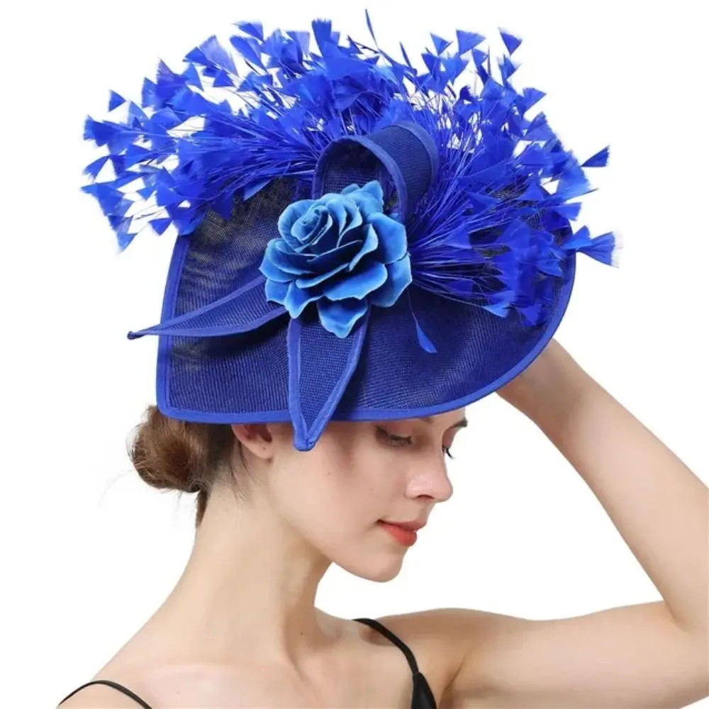 Wedding Party Show Hats DIY Bride Headdress Millinery Cocktail Headwear Formal Dress Hair Accessories French hat Women Ladies
