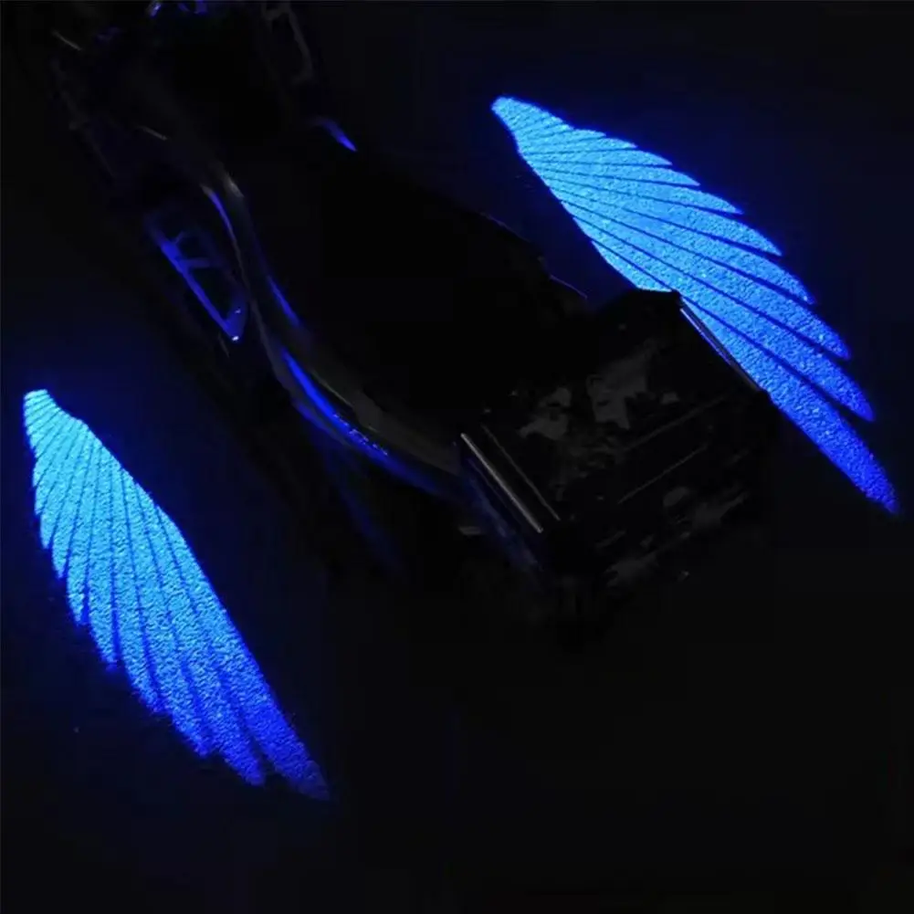 2 Pack Motorcycle Led Chassis Light Projector Ghost Laser Motorcycle Angel Light Wings Modified Light Atmosphere C5g5