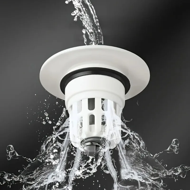Press-type Drain Stopper for Universal Wash Basins, Brass Core Pop-up Core Accessory for Bathroom Sinks and Vanities