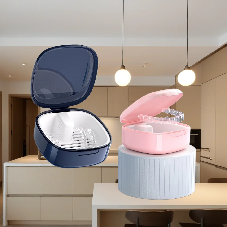 

1 шт. портативный футляр для хранения капы, зубных протезов, элайнеров и ортодонтических аппаратов