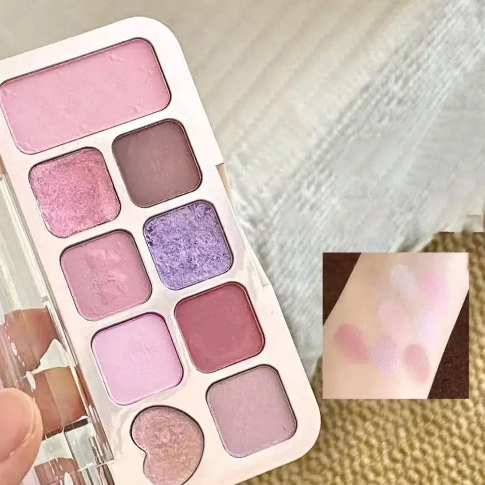 9-Farben-Bären-Lidschattenpalette, vielseitige Matte-Perlen-Lidschattenpalette mit großen Grundfarben für den täglichen Gebrauch, 8g 2026 – Detail 9