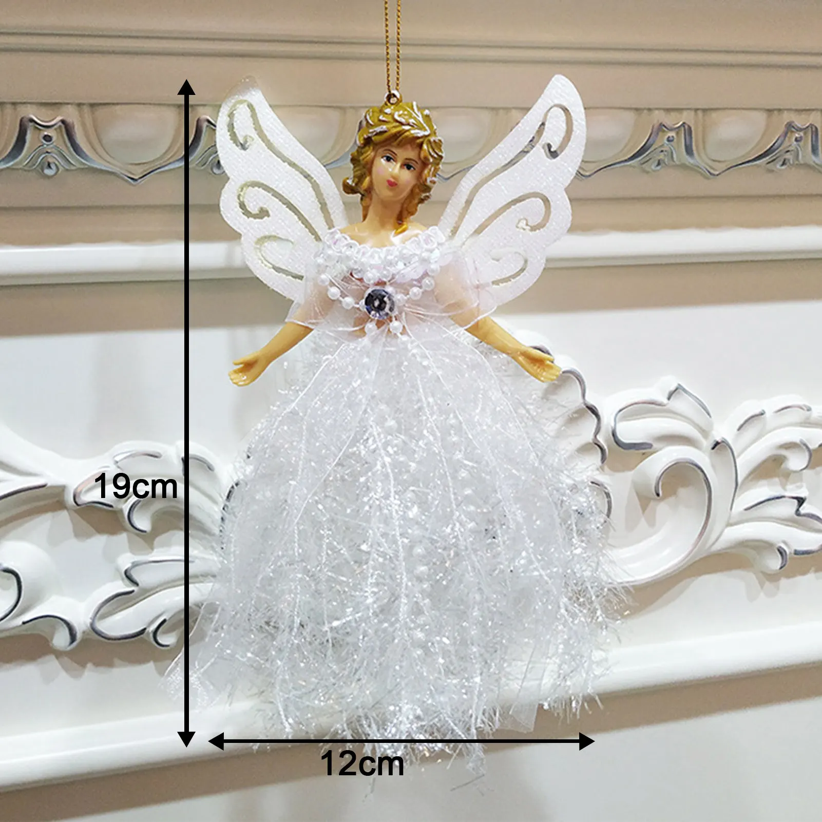 عيد الميلاد النسيج دمية قلادة قابلة لإعادة الاستخدام عيد الميلاد قلادة معلقة شجرة عيد الميلاد معلقة ديكور PR بيع #6