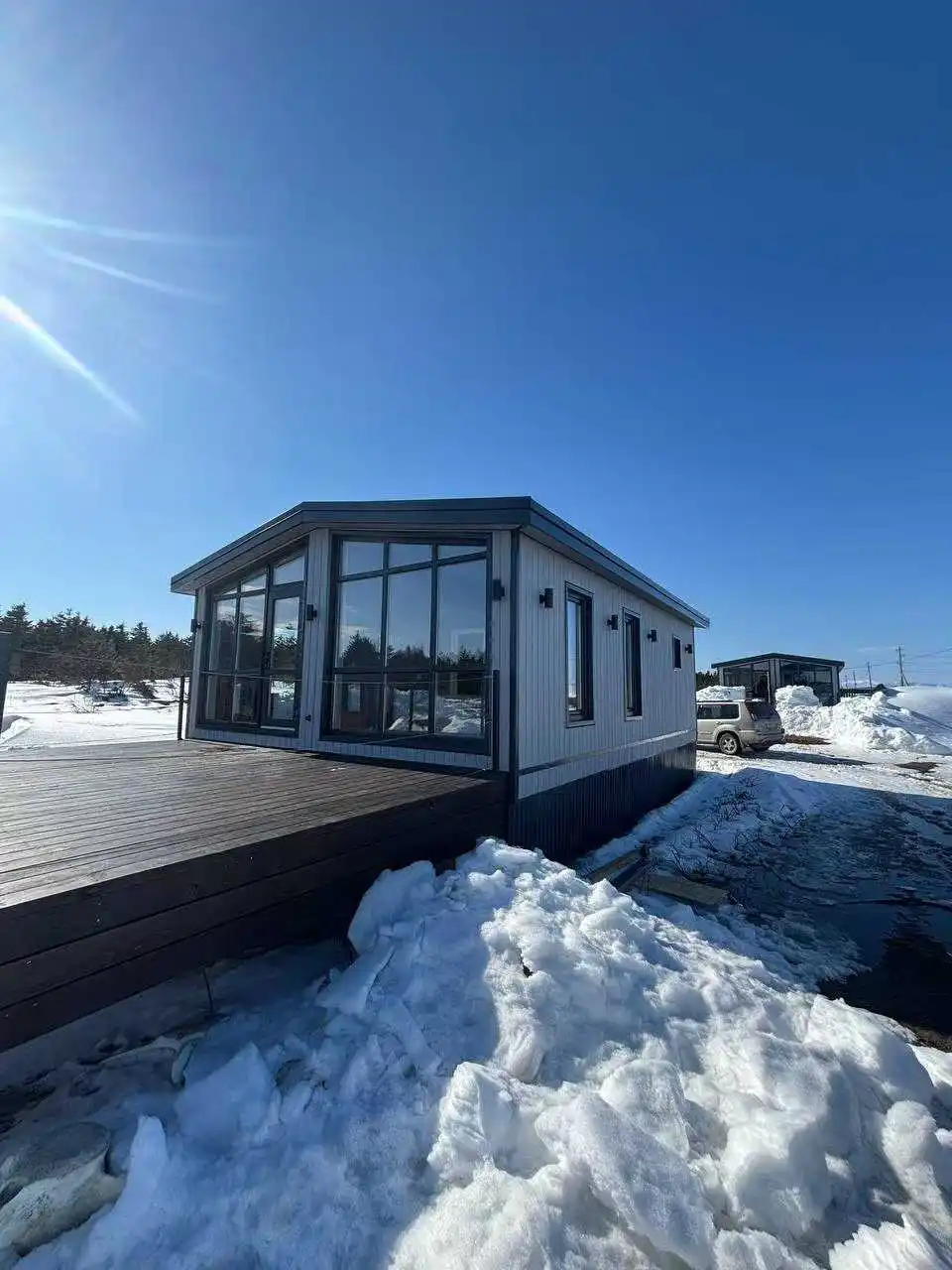 Customized 40ft Expandable Folding Prefab Modular Container House for Backyard Office Discount
