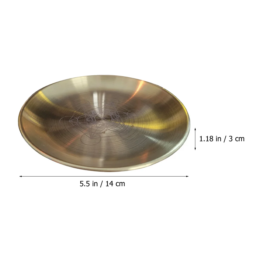 

Metal Alloy Pentacle Holder Artistic Tealight Plate for Home Wedding Dining Party Decoration Holder