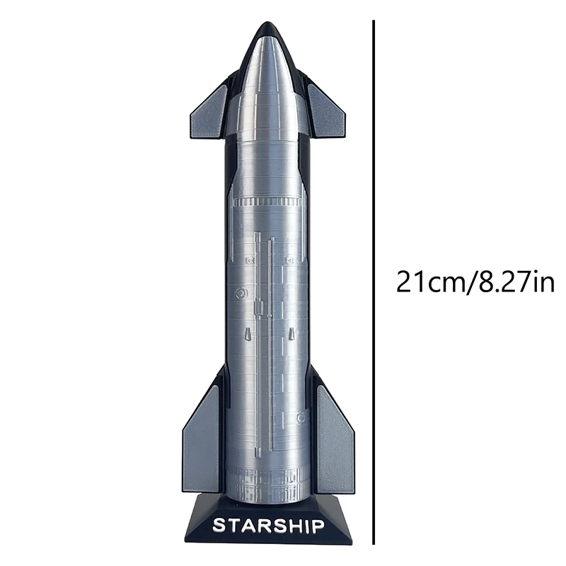 Premium Starship Model Space X Starship Model Space Vehicle Desk Decoration Collectible Model Toys Kids Gifts