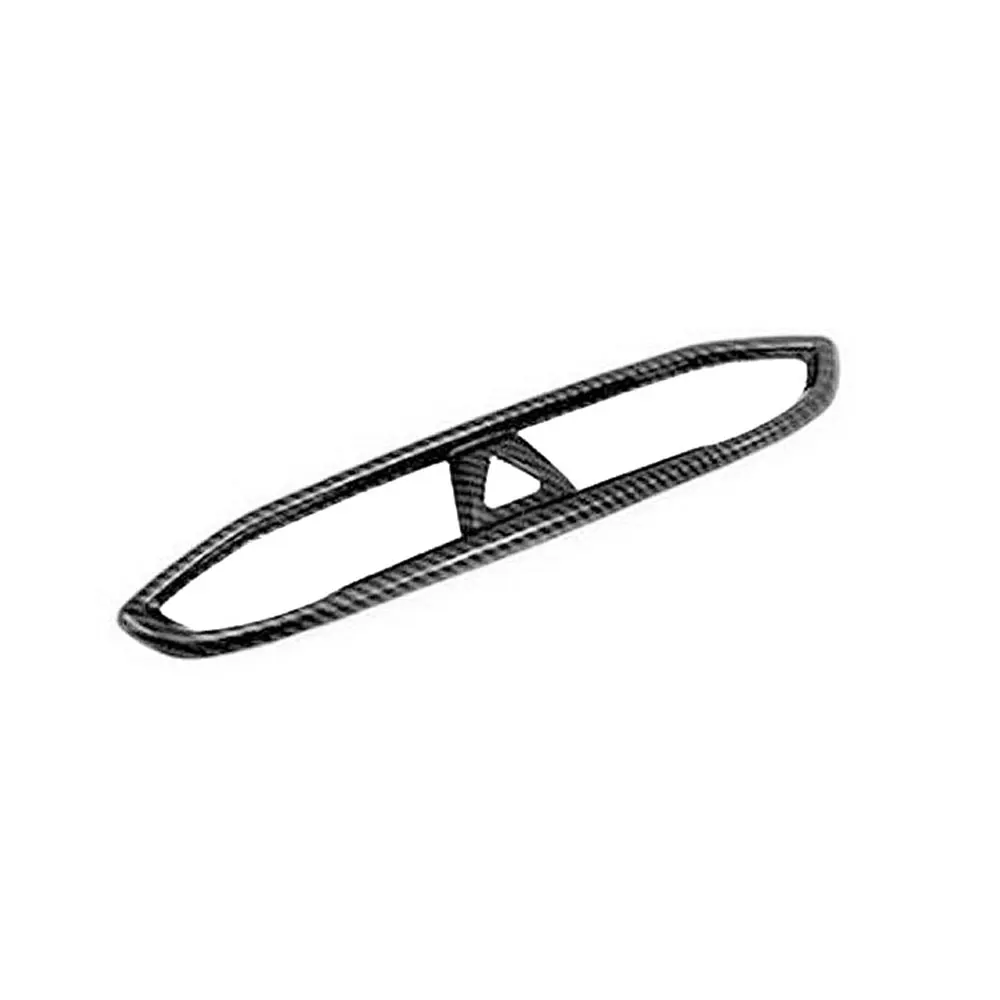 1pc ABS Car Front Center Air Outlet Vent Trim for Hyundai Santa Fe 2019-2022 Carbon Fiber Black