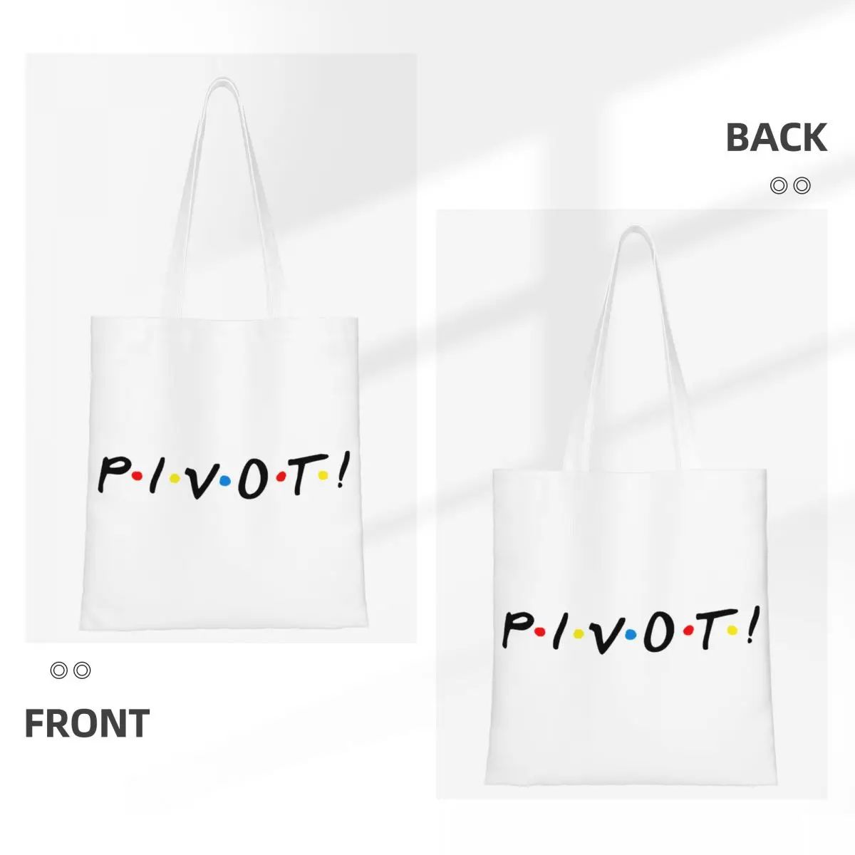 الأصدقاء محور قماش حقيبة يد ريونيون 2021 مونيكا روس أكياس البقالة أكياس التسوق سعة كبيرة للنساء