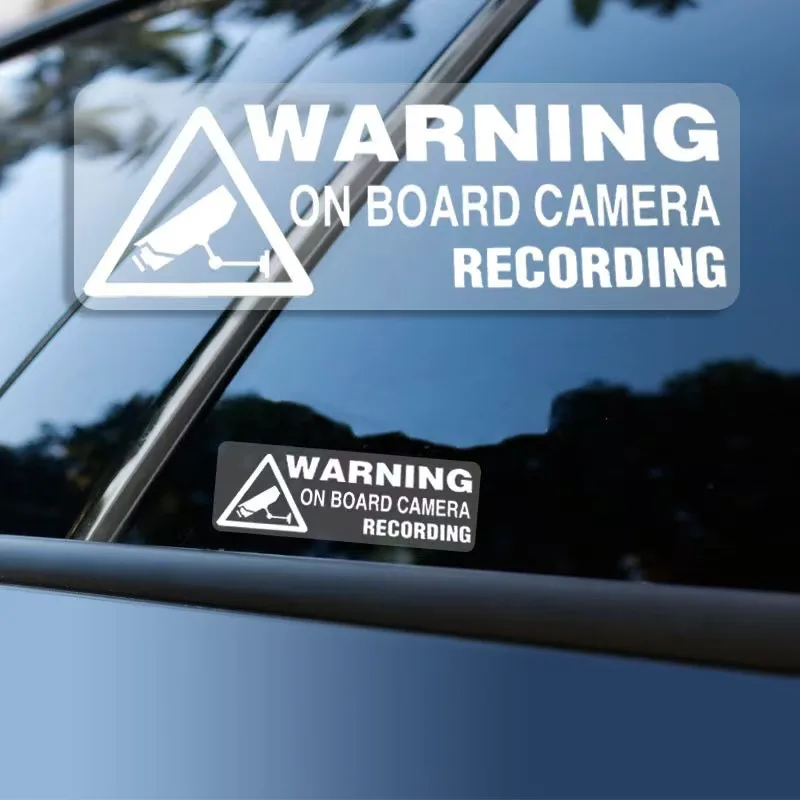 

Car personality stickers The car has monitoring Warning stickers Warning On BoardCAMERA RECORDING Creative decorative stickers