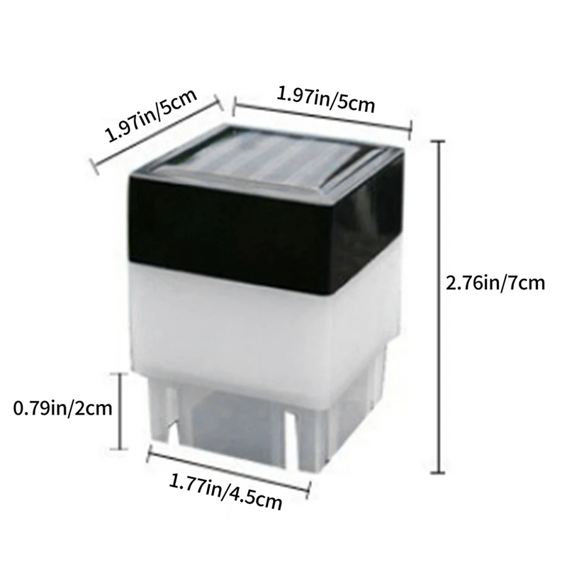 ¡CALIENTE! Luz LED de cabeza de columna Solar, lámpara de Pilar alimentada por energía Solar, lámpara de poste de puerta de valla para exteriores, para jardín y patio (luz cálida)