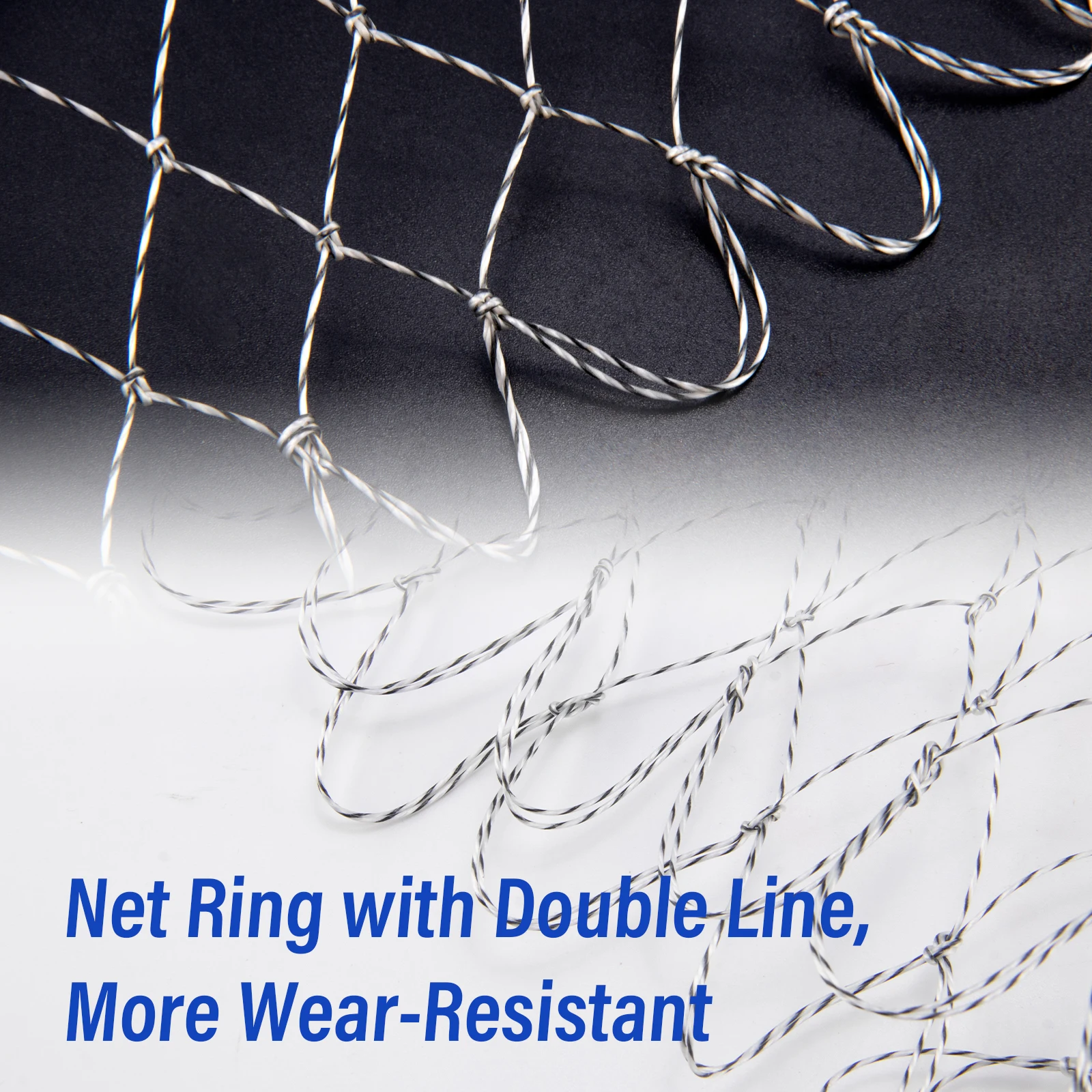 الصيد استبدال صافي ثقب صغير/كبير الصيد شبكة أرضية شبكة ضياء 35/40/45/50/60/70 سنتيمتر ثقب قابل للطي للطي تراجع شبكة السمك