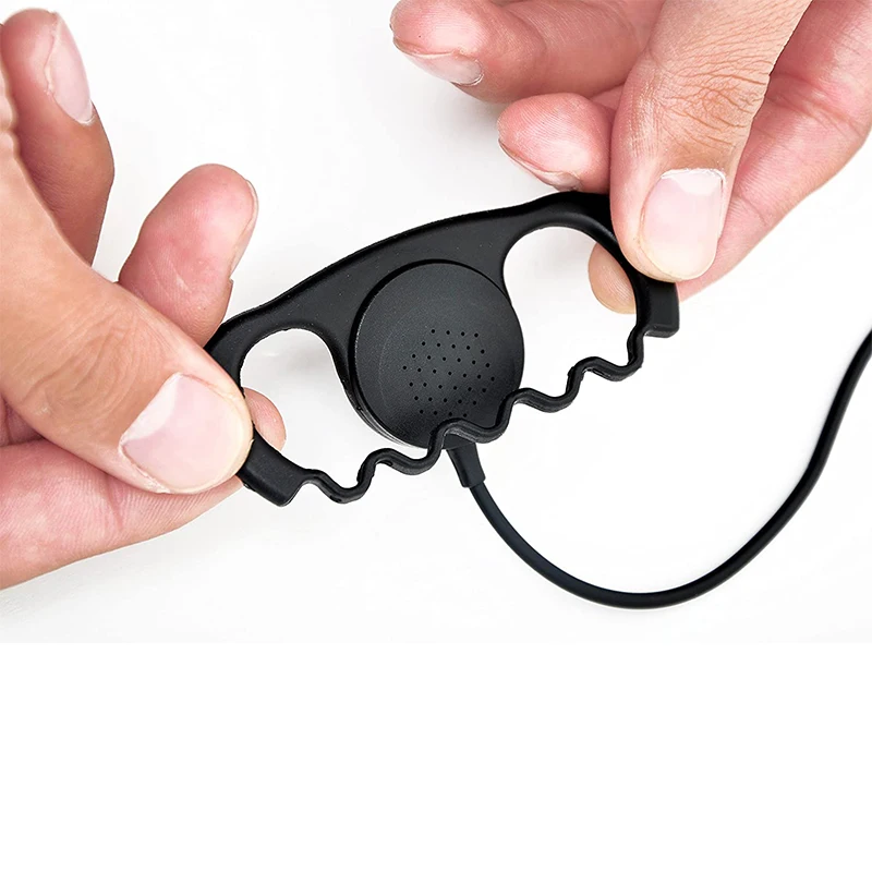 Zestaw słuchawkowy w kształcie litery D do Baofeng Walkie Talkie UV-5R, UV 5R, 3R Plus, B5, B6, BF888S, Kenwood TK3101 TK2312 — zdjęcie produktu 2